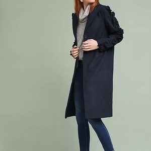 Anthropologie Navy Coat